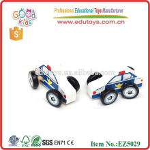 Pequeños juguetes de madera coche de policía Yiwu fábrica de juguetes